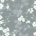 2973-90108 - Nicolette Grey Floral Trail Wallpaper by A Street
