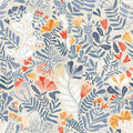 2999-55013 - Brittsommar Light Blue Woodland Floral Wallpaper by A Street