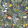 2999-55010 - Brittsommar Navy Woodland Floral Wallpaper by A Street