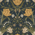 2999-44106 - Filippa Navy Tulip Wallpaper by A Street