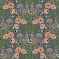 2999-44122 - Kurre Blue Woodland Damask Wallpaper by A Street