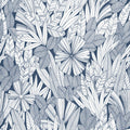 4081-26342 - Bannon Blue Leaves Wallpaper by A Street