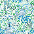 4081-26350 - Chilton Blue Wildflowers Wallpaper by A Street