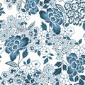 4081-26304 - Irina Blue Floral Blooms Wallpaper by A Street