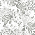 4081-26303 - Irina Grey Floral Blooms Wallpaper by A Street