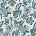 4081-26340 - Jana Teal Jacobean Wallpaper by A Street