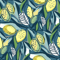 4014-26422 - Meyer Blue Citrus Wallpaper by A Street