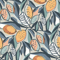 4014-26421 - Meyer Teal Citrus Wallpaper by A Street