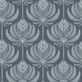 4014-26424 - Palmier Navy Lotus Fan Wallpaper by A Street
