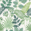 4014-26448 - Praslin Green Botanical Wallpaper by A Street