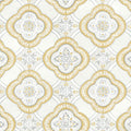 GO8215 - Garden Trellis Ochre Wallpaper- Greenhouse by York