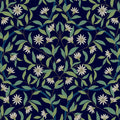 GO8251 - Jasmine Indigo Wallpaper- Greenhouse by York