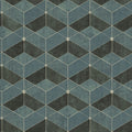 4082-382023 -Muir Teal Geo Wallpaper by Advantage