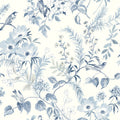 4072-70004 - Frederique Blue Bloom Wallpaper by Chesapeake