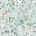 4072-70005 - Frederique Mint Bloom Wallpaper by Chesapeake