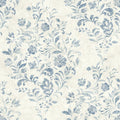 4072-70006 - Isidore Blue Scroll Wallpaper by Chesapeake