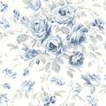4072-70025 - Manon Blue Rose Stitch Wallpaper by Chesapeake