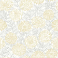 4072-70048 - Faustin Yellow Floral Wallpaper by Chesapeake