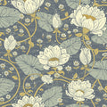 4080-83122 - Eva Blue Lotus Dreams Wallpaper by A Street