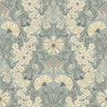 4080-83115 - Ojvind Light Blue Floral Ogee Wallpaper by A Street