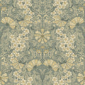 4080-83113 - Ojvind Sea Green Floral Ogee Wallpaper by A Street