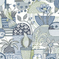4066-26555 - Fika Blue Blissful Birds & Blooms Wallpaper by A Street