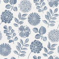 4066-26532 - Inge Denim Floral Block Print Wallpaper by A Street