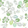 4066-26565 - Jonah Light Green Leaf Trail Wallpaper by A Street