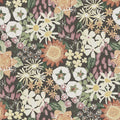 4066-26522 - Karina Rasberry Wildflower Garden Wallpaper by A Street