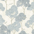 4066-26540 - Lykke Blue Textured Tree Wallpaper by A Street