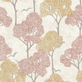 4066-26544 - Lykke Coral Textured Tree Wallpaper by A Street