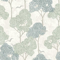 4066-26542 - Lykke Green Textured Tree Wallpaper by A Street