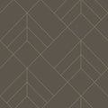 4066-26549 - Sander Chocolate Geometric Wallpaper by A Street