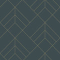 4066-26546 - Sander Slate Geometric Wallpaper by A Street