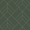 4066-26550 - Sander Evergreen Geometric Wallpaper by A Street