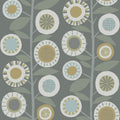 4066-26553 - Sisu Grey Floral Geometric Wallpaper by A Street