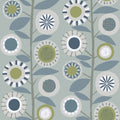 4066-26554 - Sisu Light Blue Floral Geometric Wallpaper by A Street