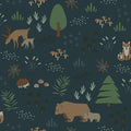 4060-139248 - Finola Dark Blue Bears Wallpaper by Chesapeake
