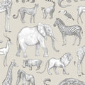 4060-139270 - Kenji Taupe Safari Wallpaper by Chesapeake