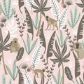 4060-139072 - Kiki Pink Monkeys Wallpaper by Chesapeake