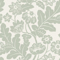 4074-87378 - Augusta Silver Flock Damask Wallpaper by A Street