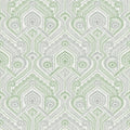4074-26614 - Fernback Green Ornate Botanical Wallpaper by A Street