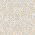 4074-26615 - Fernback Yellow Ornate Botanical Wallpaper by A Street