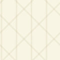 4074-26608 - Walcott Cream Stitched Trellis Wallpaper by A Street