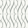 MD7173 - White and Silver Graceful Geo Wallpaper- Modern Metals 2