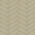 MD7164 - Grey and Gold Luminous Leaves Wallpaper- Modern Metals 2