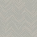 MD7227 - Taupe & Silver Polished Chevron Wallpaper- Modern Metals 2
