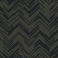 MD7221 - Black and Gold Polished Chevron Wallpaper- Modern Metals 2