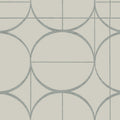 MD7201 - Taupe and Silver Sun Circles Wallpaper- Modern Metals 2