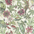 BL1702 - Rainforest Wallpaper-Blooms 2 by York